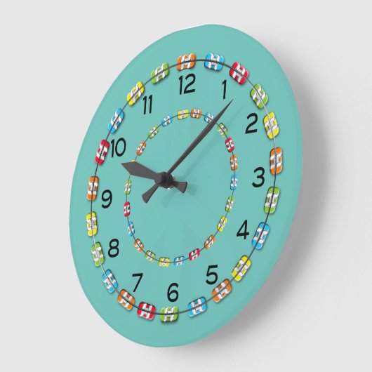 Zahnarztklemme Große Wanduhr (Winkel)