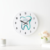 Zahnarztklinik Bild Große Wanduhr (Zuhause)