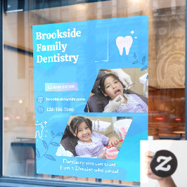 Zahnarztklinik - Bildanzeige anpassen Fensteraufkleber