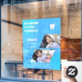 Zahnarztklinik - Bildanzeige anpassen Fensteraufkleber (Café-Fenster)