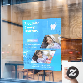 Zahnarztklinik - Bildanzeige anpassen Fensteraufkleber