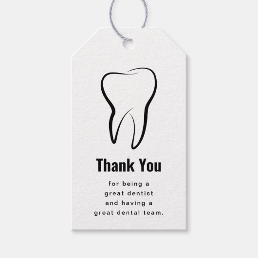 Zahnarztklinik Dental Tooth Zahnarzt Vielen Dank Geschenkanhänger (Vorderseite)