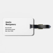 Zahnarztklinik für Zahnmedizin Gepäckanhänger (Rückseite horizontal)