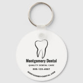 Zahnarztklinik für Zahnmedizin Schlüsselanhänger (Rückseite)
