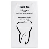 Zahnarztklinik Kleine Geschenktüte (Rückseite)