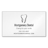 Zahnarztklinik Mundhygiene Magnetische Visitenkarte (Vorderseite)