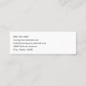 Zahnarztklinik Mundhygiene Mini Visitenkarte (Rückseite)