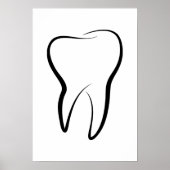 Zahnarztklinik Mundhygiene Poster (Vorne)