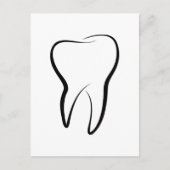 Zahnarztklinik Mundhygiene Postkarte (Vorderseite)