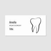 Zahnarztklinik Namensschild (Vorderseite)