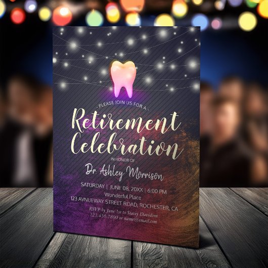 Zahnarztklinik Rose Gold Tooth Rente Einladung