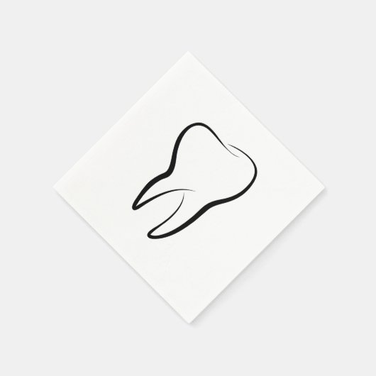 Zahnarztklinik Serviette (Ecke)