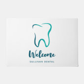 Zahnarztklinik - Willkommen Fußmatte (Vorderseite)