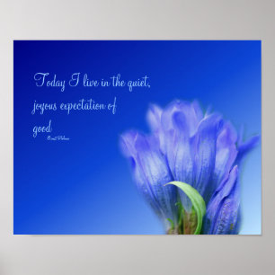 Zahnarztlehre Blume Lebenseinstellung Inspiration Poster
