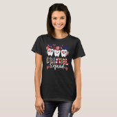 Zahnarztleopard-Feuerwerk-Zahnarztassistent 4. T-Shirt (Vorne ganz)