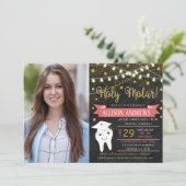  Zahnärztliche Abschluss Einladung (Stehend Vorderseite)