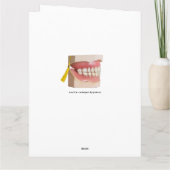 Zahnärztliche Abschluss Zahnärzte Glückwunsch Karte (Rückseite)