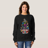 Zahnärztliche Assistentin Weihnachtsbaum Sweatshirt (Vorne ganz)