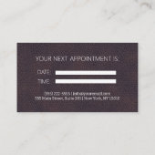 Zahnärztliche Berufliche Zahnarzternennung Visitenkarte (Rückseite)