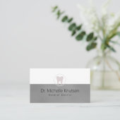 Zahnärztliche Berufliche Zahnarzternennung Visitenkarte (Stehend Vorderseite)