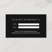 Zahnärztliche Berufliche Zahnarzternennung Visitenkarte (Rückseite)