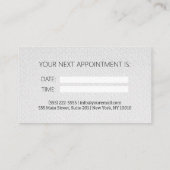 Zahnärztliche Berufliche Zahnarztpraxis Visitenkarte (Rückseite)