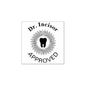 Zahnärztliche Briefmarke aus Kautschuk Gummistempel (Prägung)