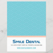 Zahnärztliche Dienstleistungen mit Flyer mit Sonde (Hinten)