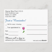 Zahnärztliche Erinnerung Postkarte - SRF (Rückseite)