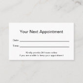 Zahnärztliche Erinnerung Terminkarte (Vorderseite)