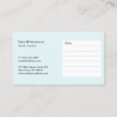 Zahnärztliche Erinnerung Terminkarte (Rückseite)