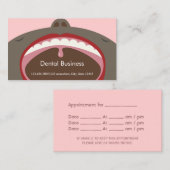 Zahnärztliche Ernennung Afrikanischer amerikanisch Terminkarte (Vorne/Hinten)