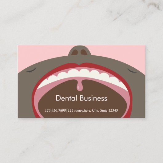 Zahnärztliche Ernennung Afrikanischer amerikanisch Terminkarte (Vorderseite)