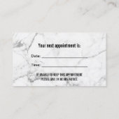 Zahnärztliche Rose Gold Glitzer Zahnersatz Terminkarte (Rückseite)