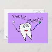 Zahnärztliche T - Shirt und Geschenke Postkarte (Vorne/Hinten)