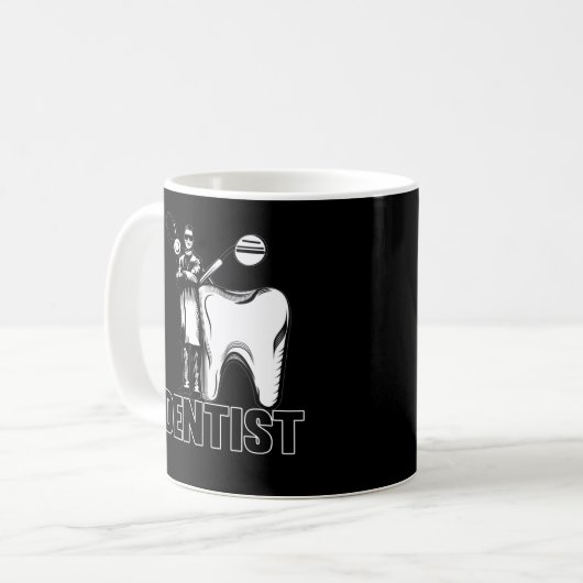Zahnärztliche Vater Zahnzahnärzte Kaffeetasse (Vorderseite Links)