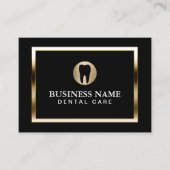 Zahnärztliche Versorgung Moderner Zahnärzte an der Visitenkarte (Vorderseite)