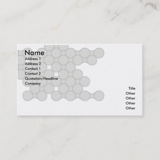 Zahnärztliche Visitenkarte (Vorderseite)