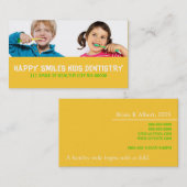 Zahnärztliche Zahnarztärztin Lächelgeschäft Visitenkarte (Vorne/Hinten)
