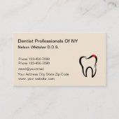 Zahnärztliche Zahnärzte Visitenkarte (Vorderseite)