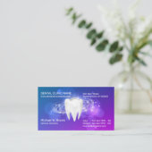 Zahnärztliche Zahnarzternennung 3d Zähne Visitenkarte (Stehend Vorderseite)