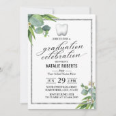 Zahnärztlicher Abschluss Botanischer Zahnarzt Einladung (Vorderseite)