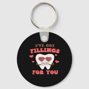 Zahnärztlicher Valentinstag Ich habe Füllungen für Schlüsselanhänger