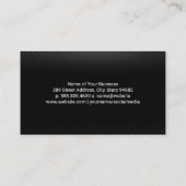 Zahnarztlogo | QR-Code | Schwarzes Muster Visitenkarte (Rückseite)