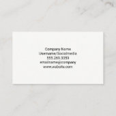 Zahnarztlogo | Zahnbürsten Visitenkarte (Rückseite)