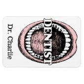 Zahnarztmagnet individuelle Name Magnet (Horizontal)