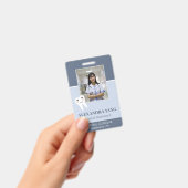 Zahnarztmitarbeiter, Zahnärztliches Foto Ausweis (Handheld)