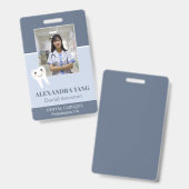 Zahnarztmitarbeiter, Zahnärztliches Foto Ausweis (Vorder- & Rückseite)