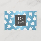 Zahnarztmuster Moderne blaue Zahnmedizin Visitenkarte (Vorderseite)