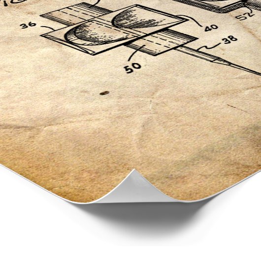 Zahnarztpatent Poster (Ecke)